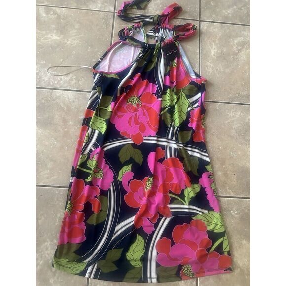NWT Trina Turk M Jersey Mini Halter Dress - Picture 1 of 7